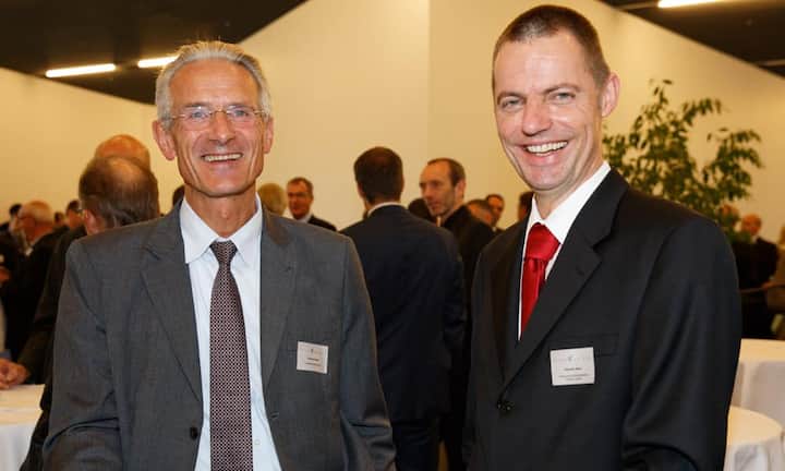 v.l.n.r. Stefan Conrad; Flughafen Zürich AG, Mark Dennler; Volkswirtschaftsdirektion Kanton Zürich.