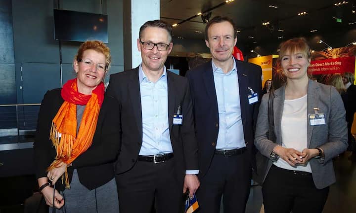 Irene Graven-Koller, Head of Marketing & New Business, Expomobilia AG;
Othmar Krienbühl, Linkgroup;
Marc Lehmann, Mitinhaber, Linkgroup;
Anna Scheliga, New Business Manager, MCH Group