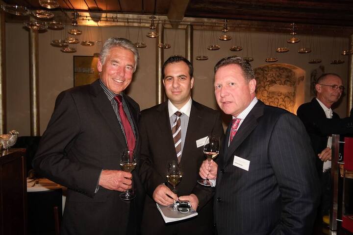 Peter Brabeck-Letmathe, VR-Präsident Nestlé S.A.; Jon Perwer; Alfred Strebel, Fidelity Investments International, Managing Director