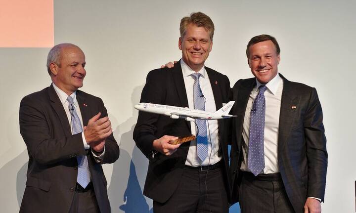 Martin Naville, CEO, AMCHAM;
Harry Hohmeister, CEO, Swiss International Air Lines Ltd., alt Präsident AMCHAM;
Martin Senn, CEO, Zurich Insurance Group AG, Präsident AMCHAM
