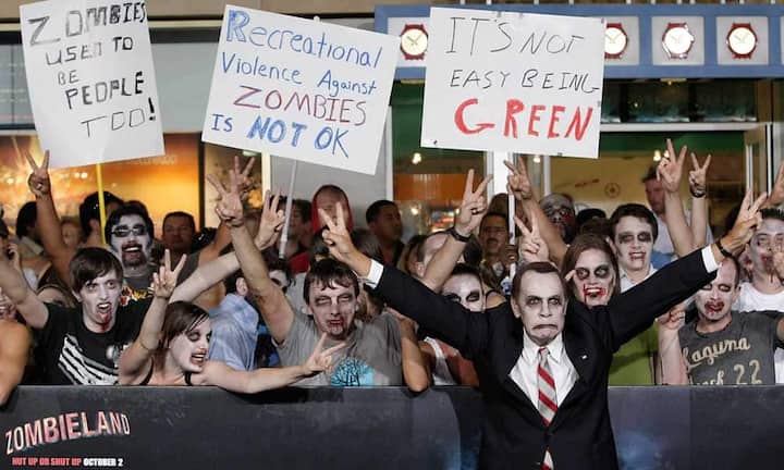 Platz 5: Ryan Kavanaugh
1 Milliarde Dollar
Auswahl Filme: Zombieland, The Social Network, Limitless
Kavanaugh gründete 2004 die Produktionsfirma Relativity Media, mit der er unter anderem den Kultfilm Zombieland (auf dem Bild: Fans bei der Premiere) produzierte.