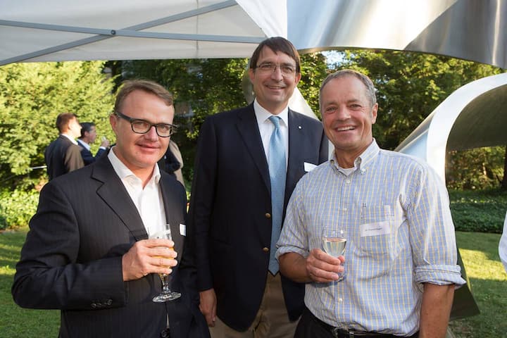 Stephan Bergamin, CFO, Goldbach Media Management AG; Gerhard Schürmann, CEO, Emil Frey AG; Thomas Gugler