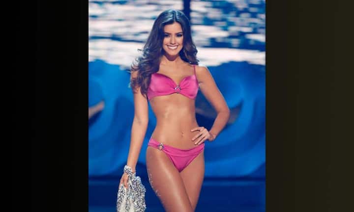 Macht auch im Bikini eine gute Figur: Mit ihren Kurven überzeugte die Kolumbianerin Paulina Vega die Jury.Keystone