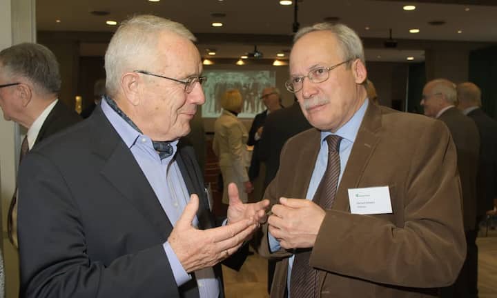 Arnold Koller, Alt-Bundesrat; Gerhard Schwarz, Moderator, Avenir Suisse