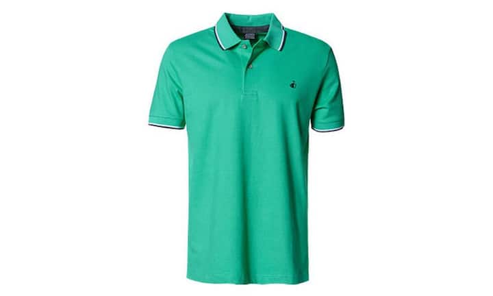Sportlich: Jockey
Dieses Poloshirt aus leichtem Baumwoll-Mix ist gerade geschnitten mit kurzen Ärmeln. Kragen und Ärmelbündchen zieren sportliche Kontraststreifen. Preis 79.90 Franken