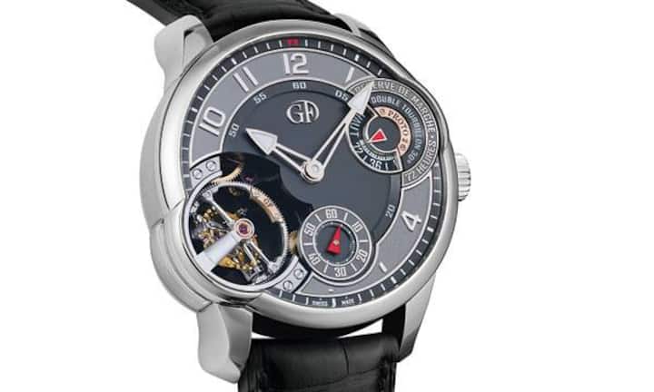 Uhrmacher und Erfinder: Robert Greubel und Stephen Forsey verbündeten sich 2003, um die uhrmacherischen Vorstellungen von der Zukunft der Mechanik zu erweitern. Neun Jahre später ist Greubel Forsey eine anerkannte Ideenschmiede. Jüngstes Kind ist die Double Tourbillon 
30° Asymétrique, eine Neuinterpretation des 30-Grad-Tourbillons in asymmetrischem Gehäuse. In einer Auflage von lediglich 22 Stück: 530 000 Franken.