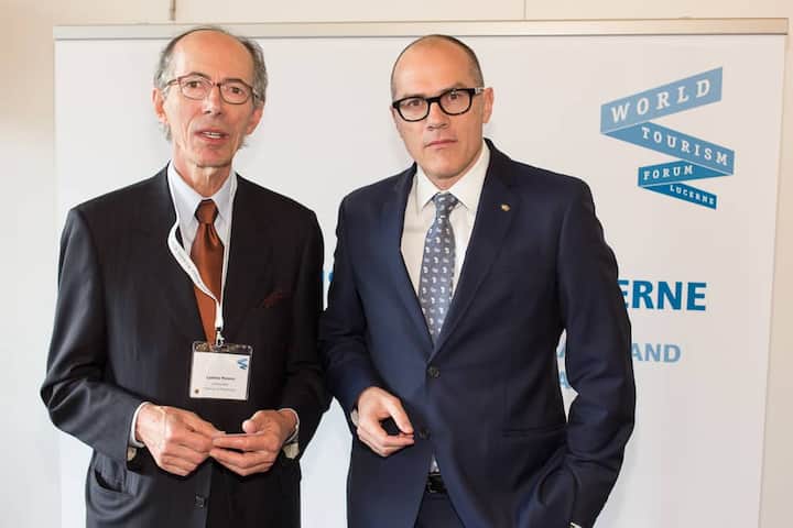 Ljubisa Perovic, Ambassador, Montenegro; Jürg Schmid, CEO, Switzerland Tourism