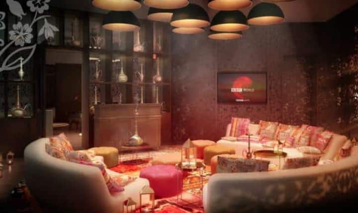 ...und eine Shisha-Lounge.