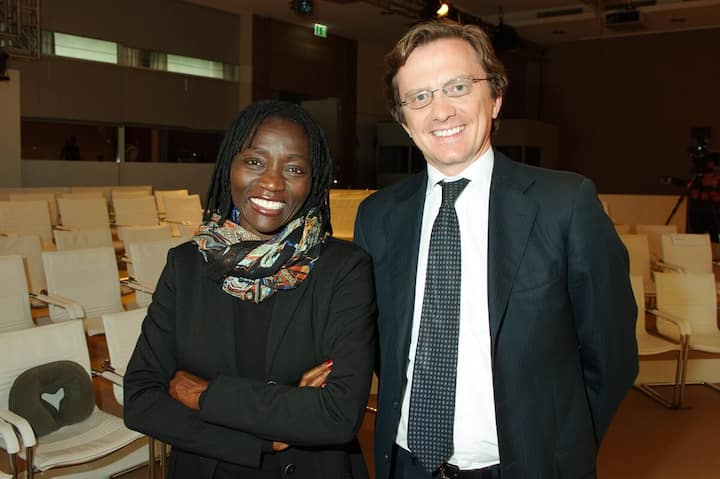 Auma Obama, Founder & Director, Sauti Kuu Foundation; Fx de Mallmann, Global Head of the Consumer Retail Group, Goldman Sachs.