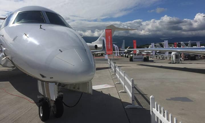 Insgesamt werden rund 60 Business-Flugzeuge dieses Jahr in Genf gezeigt.
