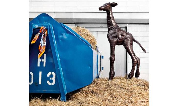 Die Kroko-Giraffe ist eine Kreation von Marjolijn Mandersloot.