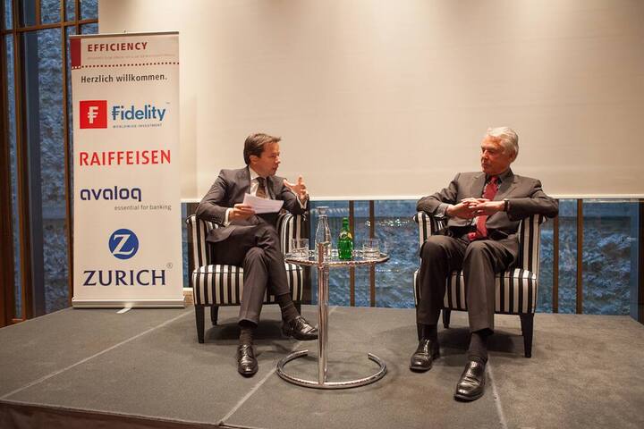 Siro Barino und Peter Brabeck-Letmathe im Gespräch