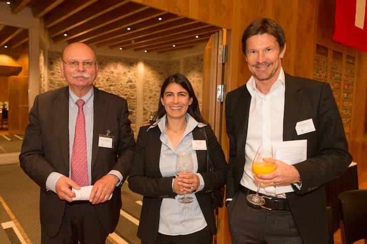 Hans-Christian Steckling, owner, HCS-Consulting; Bianca Banda, Deloitte AG; Christoph Richterich, Chairman, Richterich & Partner AG