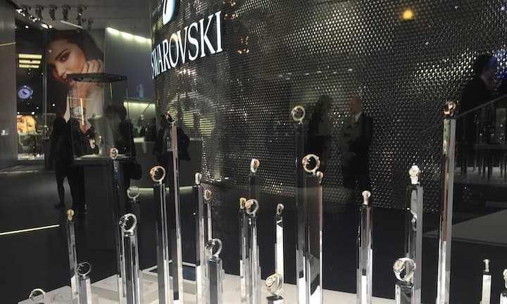 Glitzersteine bei Swarovski.