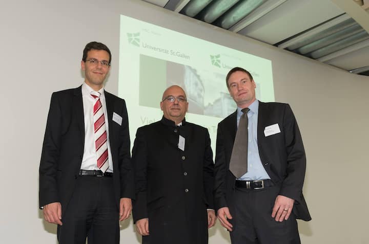 Manuel Ammann, Uni St. Gallen; Karl Frauendorfer, Dean School of Finance; Martin Brown, Uni St. Gallen