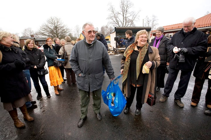 Ingvar Kamprad mit seiner Frau Margareta im Jahr 2005.