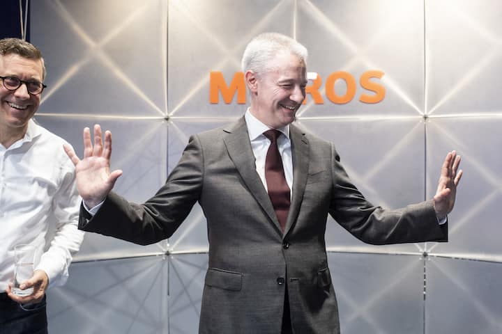 Fabrice Zumbrunnen, Praesident der Generaldirektion des Migros-Genossenschafts-Bundes spricht an einer Medienkonferenz anlaesslich dem geplanten Verkauf der vier Tochterunternehmen (Globus, Gries Deco Gruppe (Depot), Interio und m-way), aufgenommen am Donnerstag, 27. Juni 2019 in Zuerich. (KEYSTONE/Ennio Leanza)