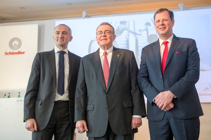 Silvio Napoli, Alfred N. Schindler und Thomas Oetterli