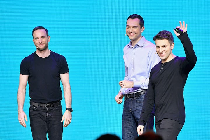 Airbnb-Gründer: Joe Gebbia, Nathan Blecharczyk und Brian Chesky