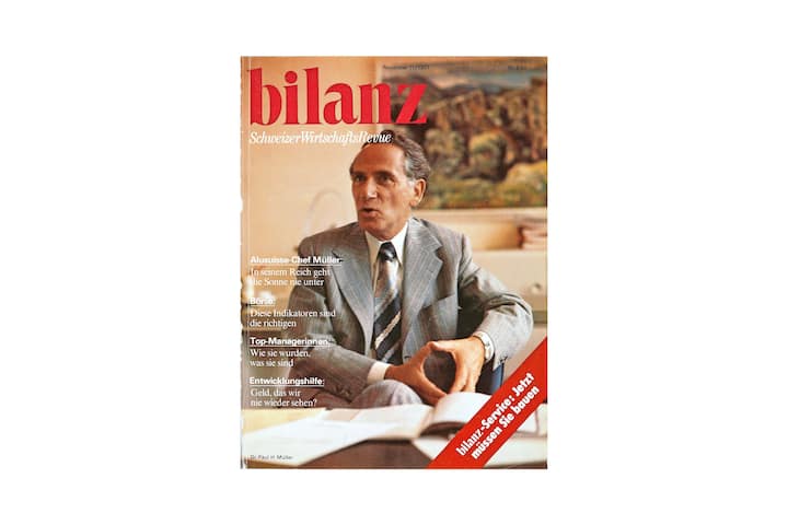 Alusuisse Bilanz Cover