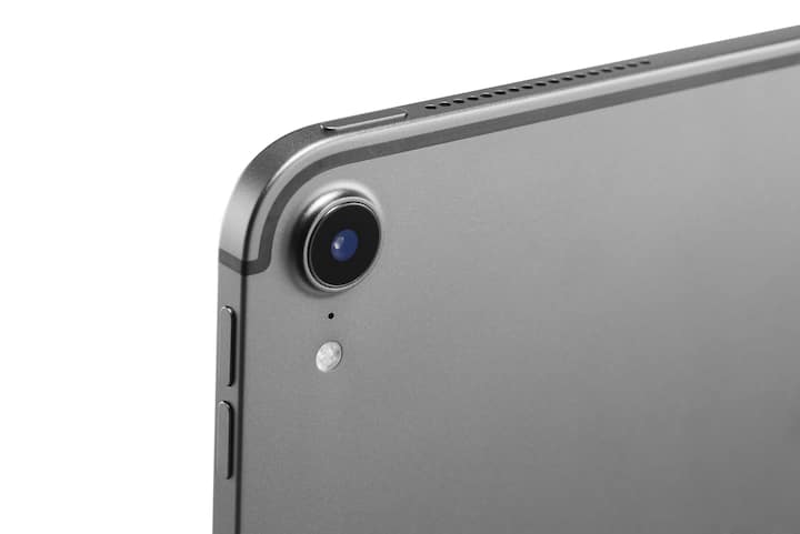 Detail of the 12-megapixel rear camera on an 11-inch Apple iPad Pro 2018 tablet computer, taken on November 7, 2018. (Photo by Phil Barker/Future Publishing via Getty Images)