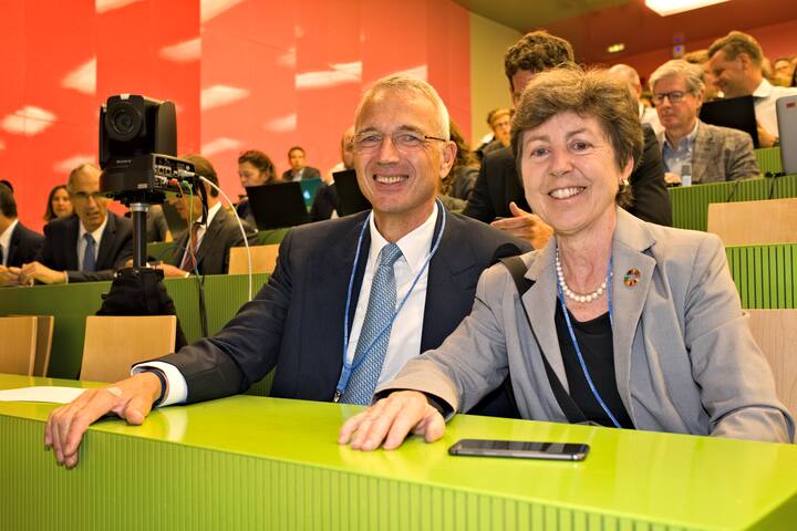 Axwe Lehmann, UBS Schweiz;Kathy Riklin, Nationalrätin CVP
