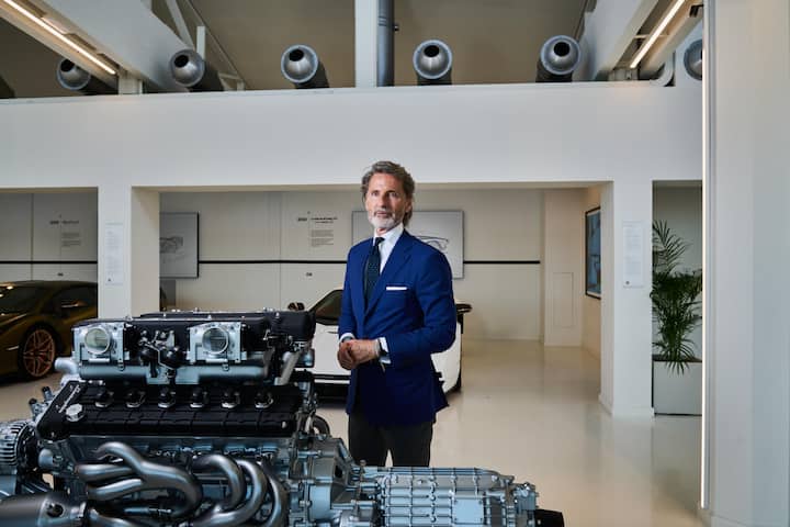 <p>Stephan Winkelmann</p> <p>Stephan Winkelmann CEO Lamborghini</p><p>Sant'agata Bolognese</p><p>Autos Lamborghini Museum</p>