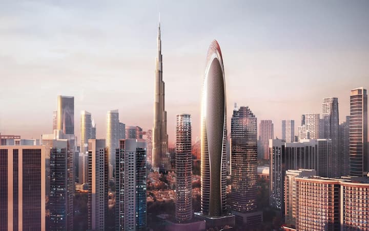 <p>Der 341 Meter hohe Mercedes-Tower, der 2026 fertig sein soll, kostet rund eine Milliarde Dollar.</p>