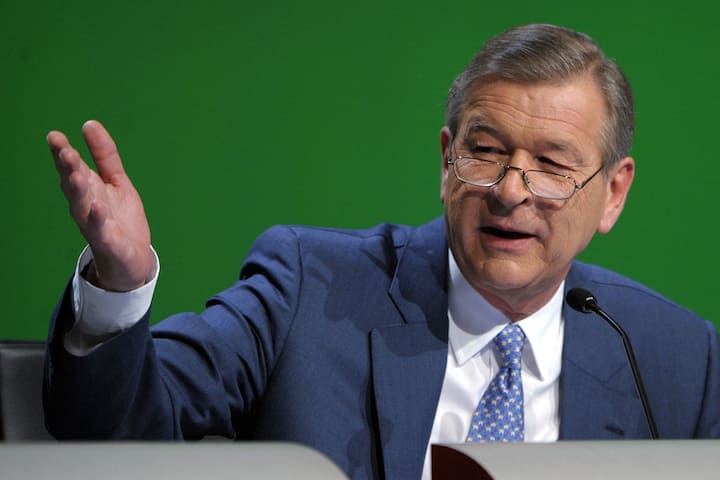 Chairman of the Swiss bank UBS Marcel Ospel 