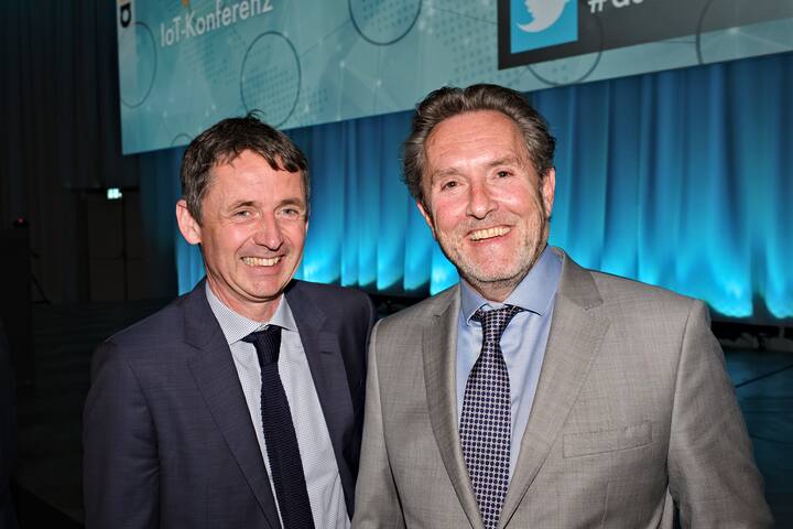 Christian Grasser, Geschäfstführer, asut; Peter Grütter, Präsident, asut