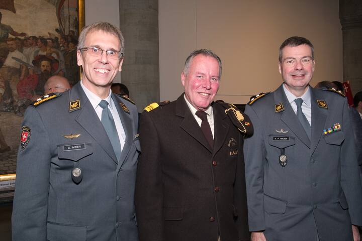 Claude Meier, Divisionär, Chef Armeestab;Stefan Küng, Präsident und Inspecteur, Berittene Ehrenformation des Kantons Bern, Berner Dragoner 1779;Hans-Peter Walser, Korpskommandant, Chef Kommando Ausbildung (ab 1.1.2020)