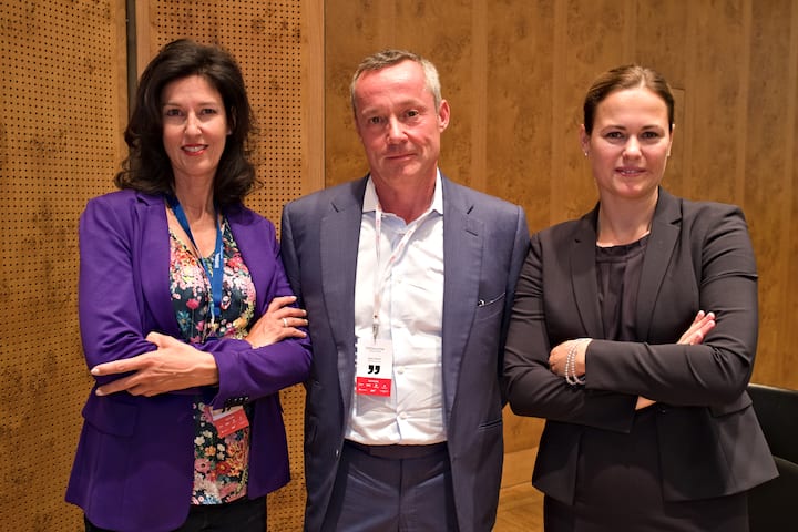 Claudia Edelmann, Work Life GmbH;Rudolf Bohli, RBR Investments;Anke Bridge Haux, Digitalchefin Credit Suisse
