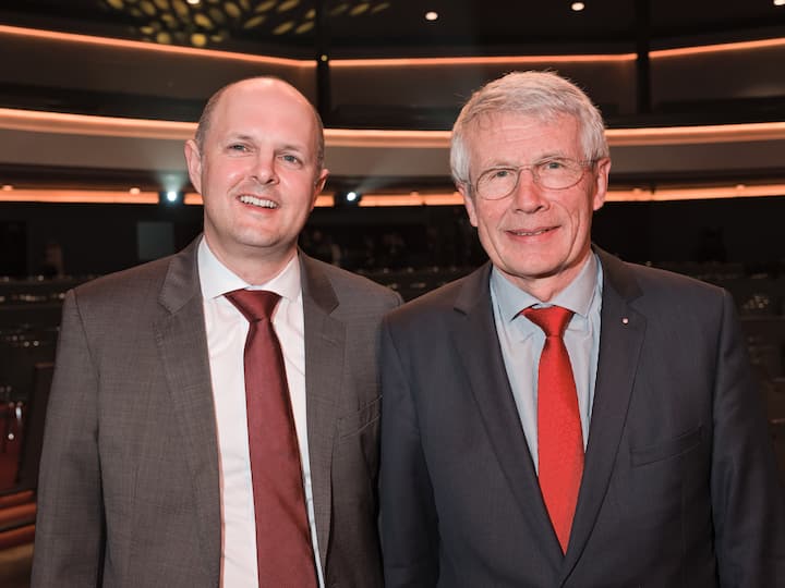Daniel Heiniger, Prix SVC Gewinner 2017;Walter Steinlin, Jurypräsident
