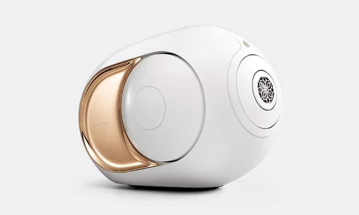 Die eiförmige Ikone aus dem Hi-Fi-Haus Devialet liefert einen Sound wie sehr grosse Lautsprecherboxen.