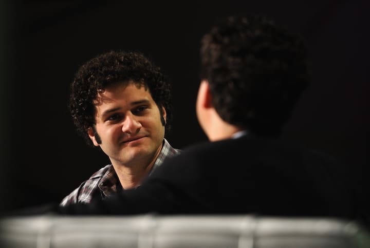 SAN FRANCISCO, CA - SEPTEMBER 12:  Asana Co-founder Dustin Moskovitz (L) speaks onstage at Day 1 of TechCrunch Disrupt SF 2011 held at the San Francisco Design Center Concourse on September 12, 2011 in San Francisco, California.  (Photo by Araya Diaz/Getty Images for TechCrunch)