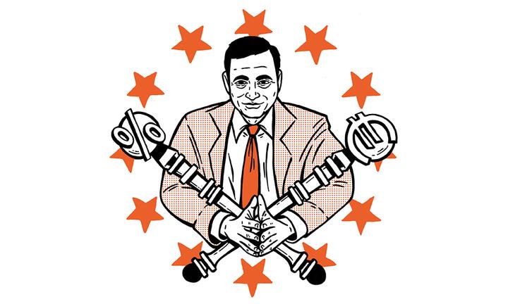 EZB-Präsident Mario Draghi hält in der europäischen Geldpolitik das Zepter in der Hand. Die Anleihenkäufe hat er bereits eingestellt, Ende 2019 werden auch in der Eurozone die Zinsen steigen.