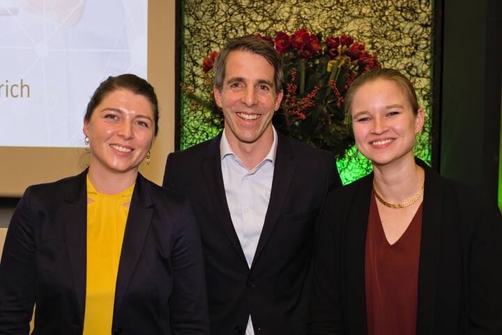 Panel 3:Franziska Ullrich, CEO, Opthorobotics;Thomas Bachofner, CEO, Swisscom Health;Edith Schmid, COO, Kenzen Health Startup