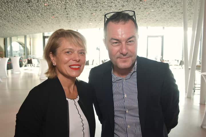 Franziska von Weissenfluh, Präsidentin, Berne EXPO;Simon Bärtschi, Chefredaktor, Berner Zeitung