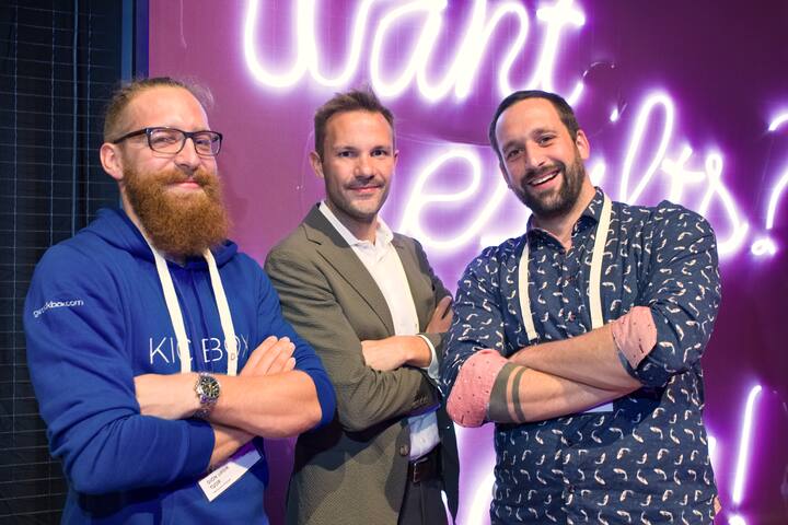 Gion Ursin Tuor, Swisscom Kickbox;Kevin Kretzer, KPMG AG;Reto Wenger, Swisscom