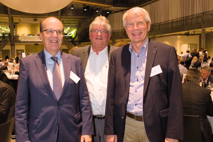 Guido Schoch, Direktor, Verkehrsbetriebe Zuerich; Ernesto Schuemperli Cruz, President Infrastructure & Mining, Sika Services AG; Walter Steinlin, SIS Innovation Services
