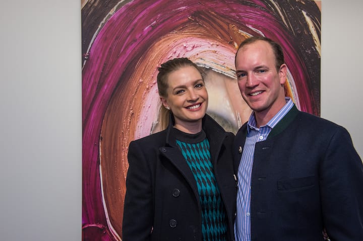 Picture from left: Guy Schwarzenbach with wife Michelle
