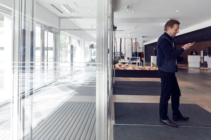 Håkan Samuelsson im Volvo-Hauptsitz in Göteborg.