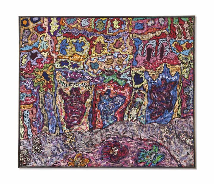<p>«Paris Polka», 1961, Jean Dubuffet (1901–1985), Öl auf Leinwand, verkauft bei Christie’s für 24,8 Millionen Dollar.</p>