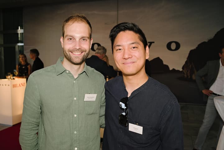 <p>Von links: Florian Hirschbühl, Publicis Media; Jeffrey Cao, Lenovo</p>
