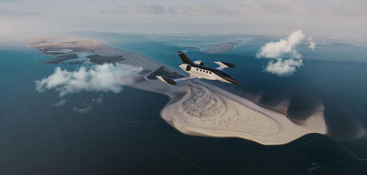 <p>Schnittig: So wie in dieser Visualisierung könnte der Wasserstoffjet von Beyond Aero einmal aussehen.</p>