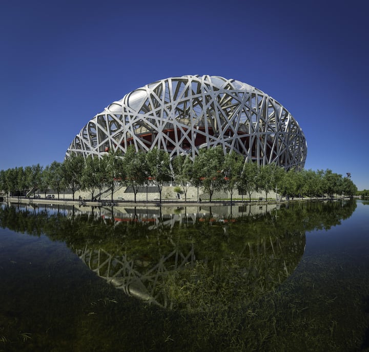<p>Das Nest</p><p>Das Nationalstadion in Peking wurde 2008 für die Olympischen Sommerspiele erbaut.</p>