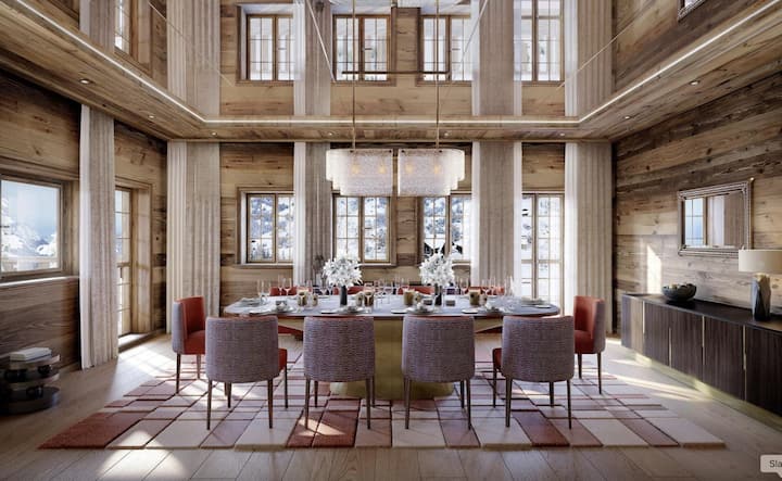 <p>Im Essbereich können die Gäste gehoben dinieren.</p>