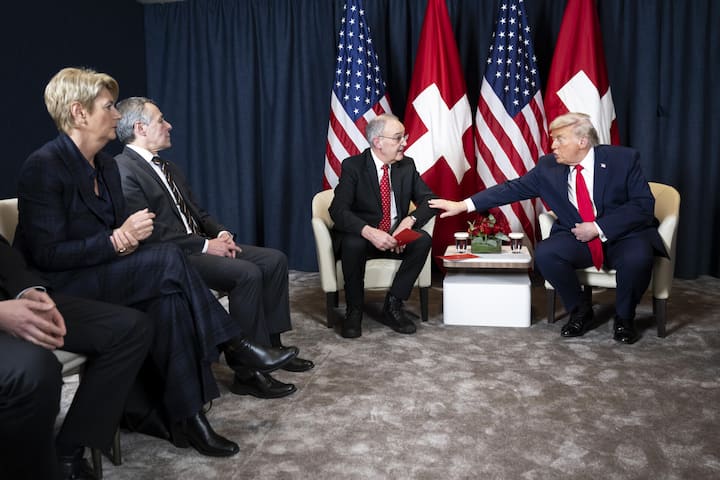 <p>Trump trifft Bundesräte nach seiner Schimpftirade gegen die Schweiz.</p>