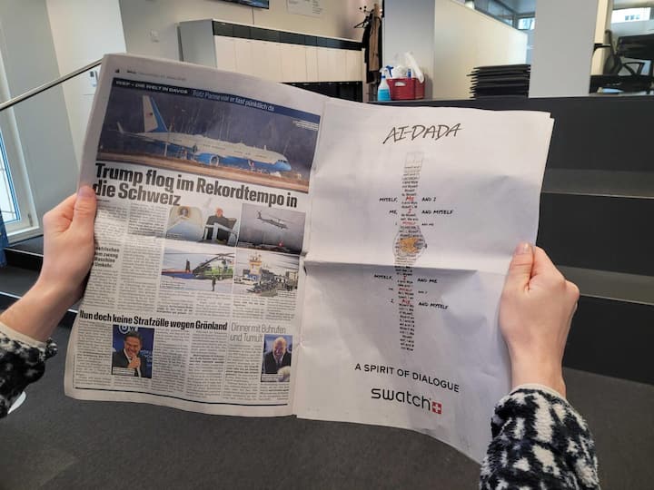 <p>Diese ganzseitige Werbeanzeige hat Swatch in verschiedenen Schweizer Zeitung geschaltet – unter anderem im Blick.</p>