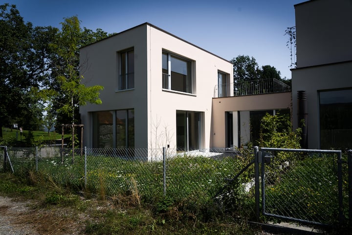 <p>Die Vorgärten waren verwachsen ...</p>